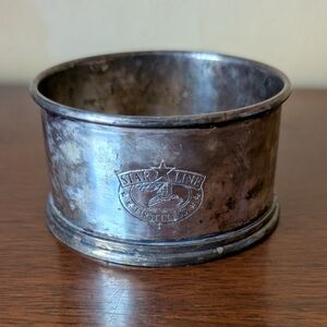 Vintage Starline silver-plated, engraved wine bottle holder